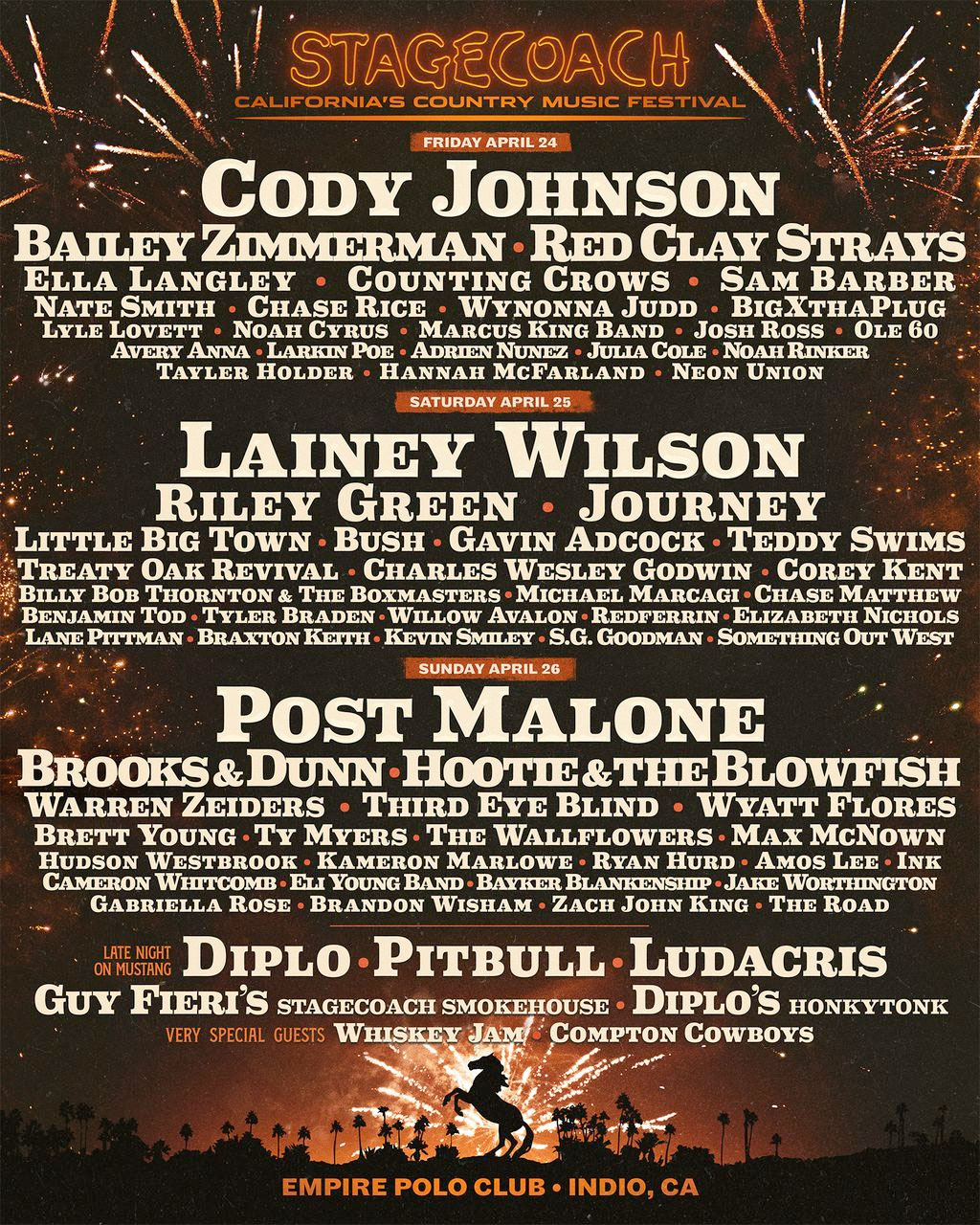 Stagecoach 2026 lineup