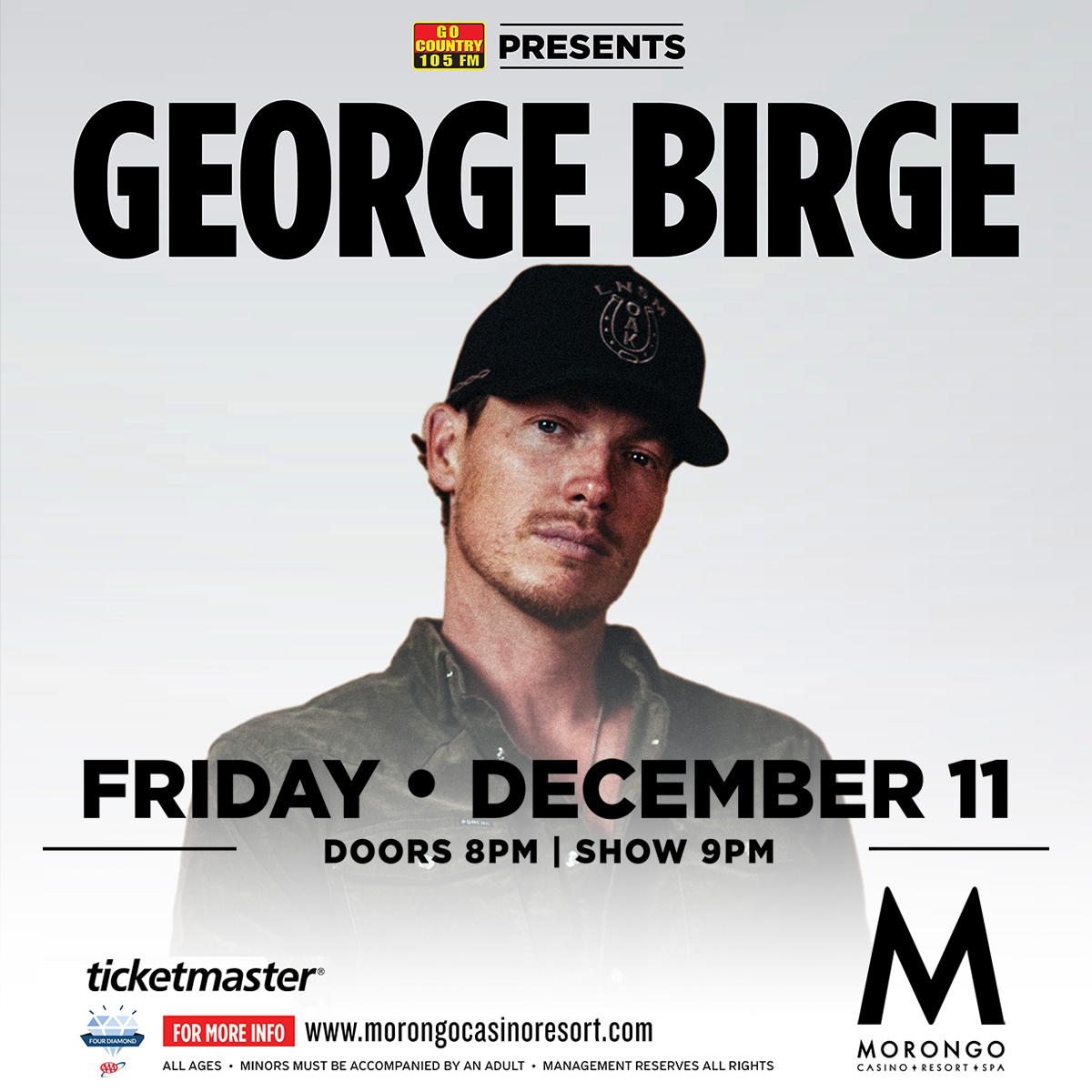 Enter Now To See George Birge at Morongo Casino